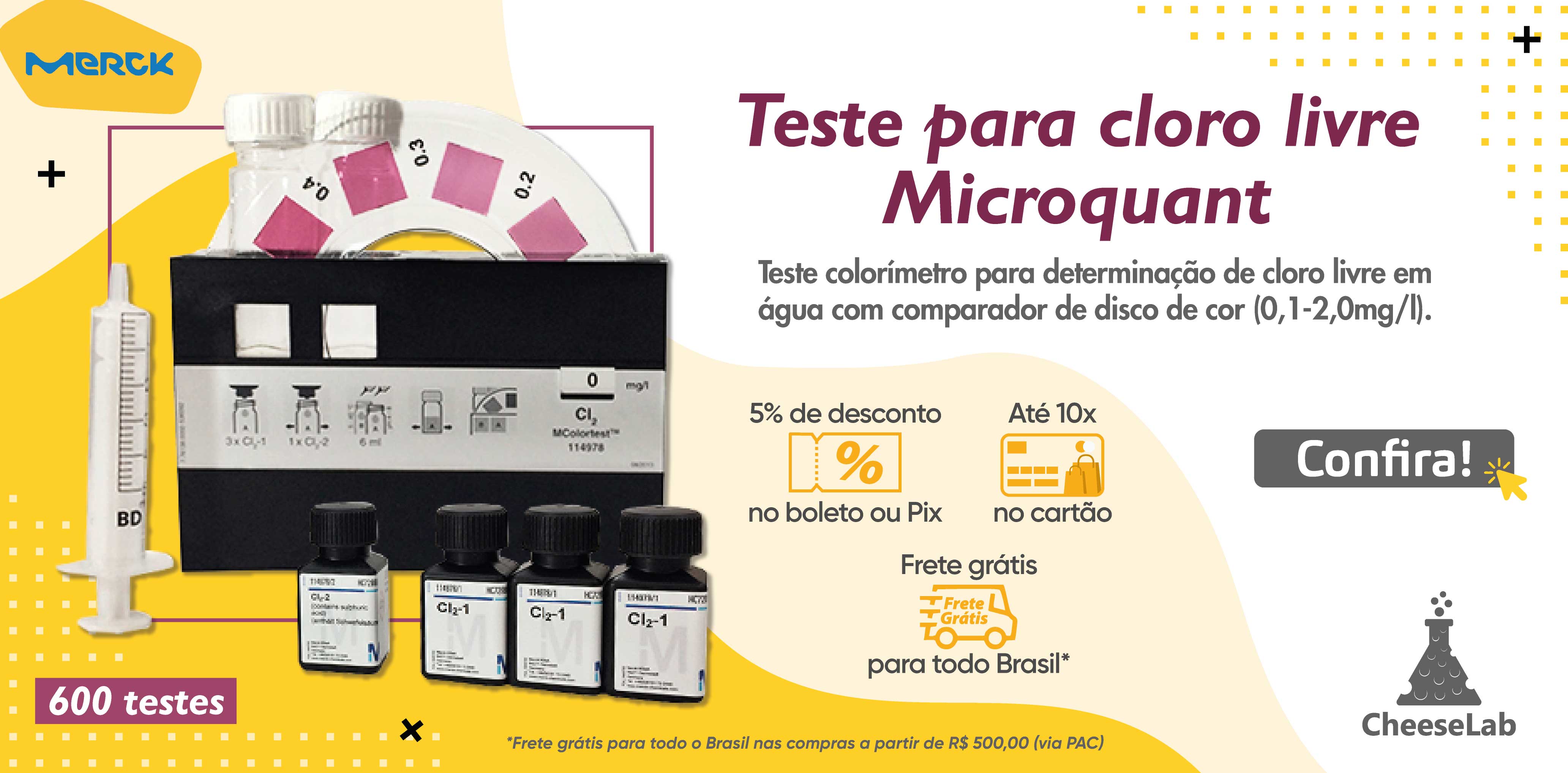 TABLET - Teste para Cloro Livre Microquant