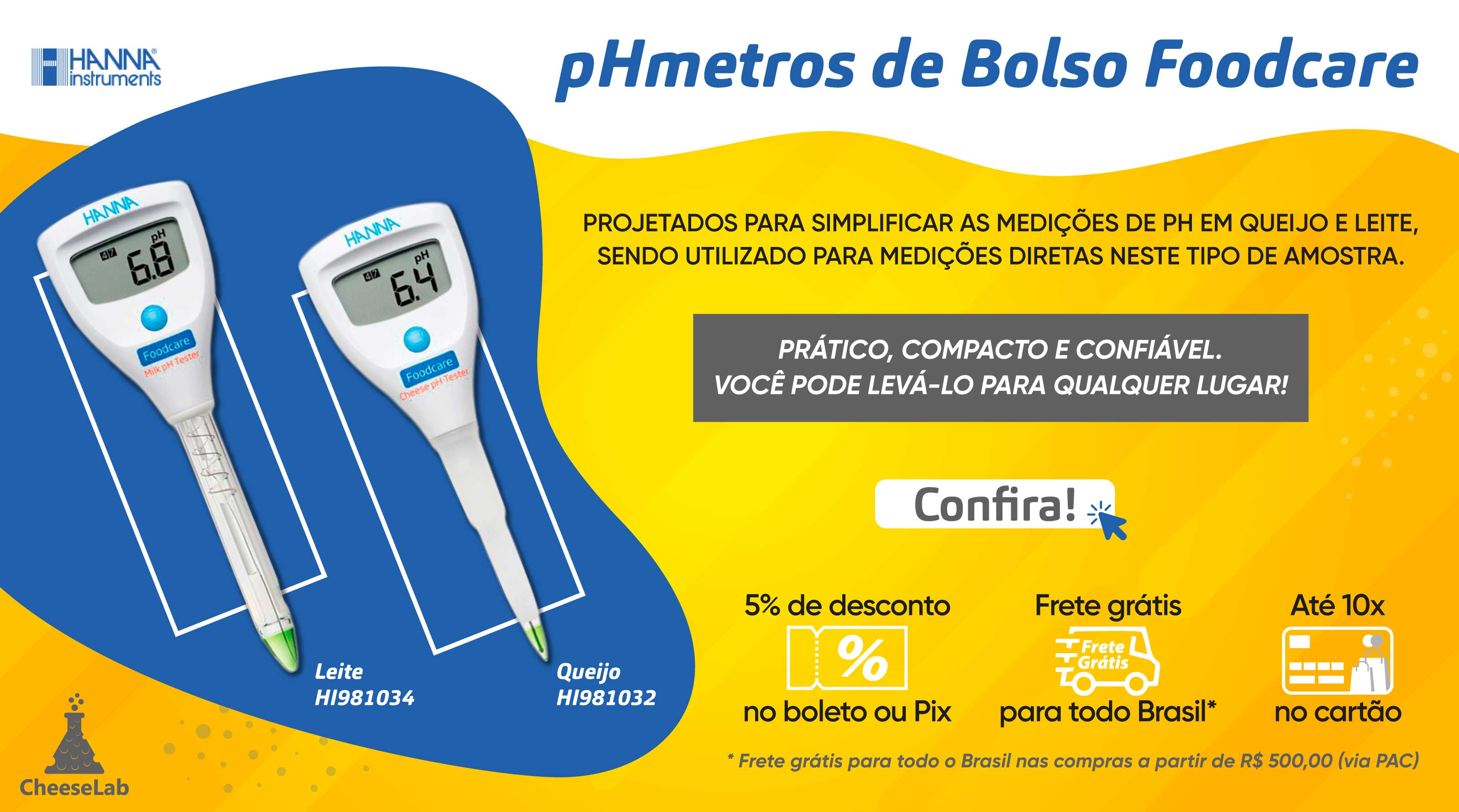 SMARTPHONE (MOBILE) - pHmetro de Bolso Foodcare